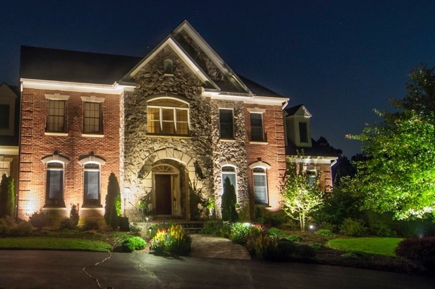 Landscape lighting eliminates hiding places for potential intruders, and can be scheduled to come on at certain times.