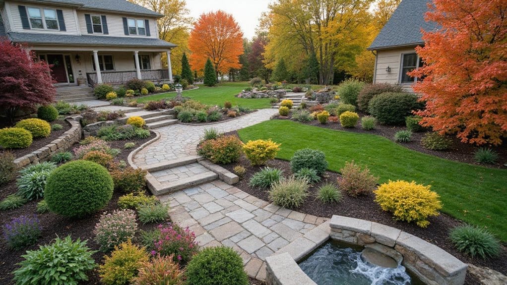 stunning seasonal landscape design