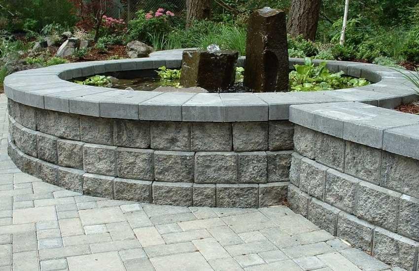 Concrete retaining wall installation Minnesota
