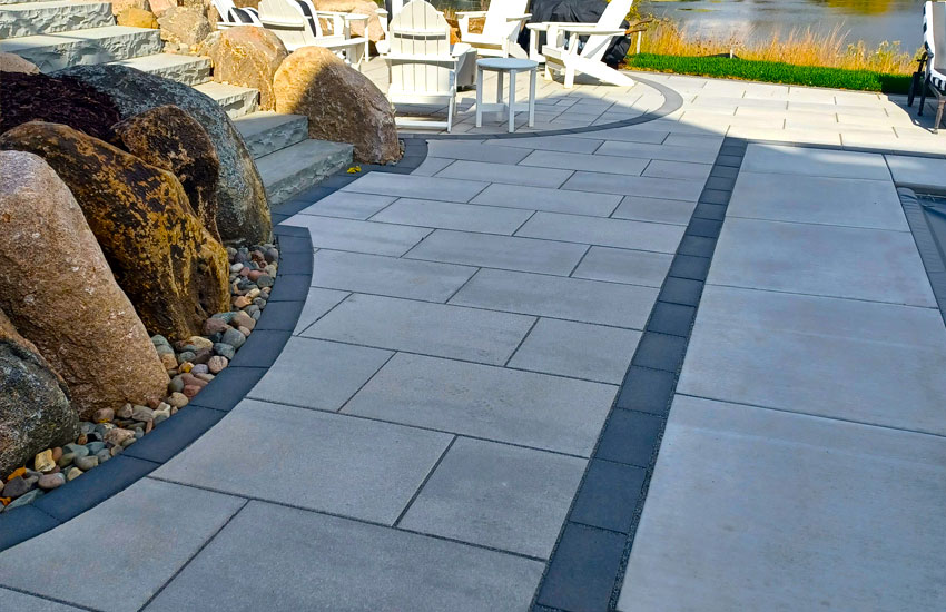 Custom paver patio installation Minnesota